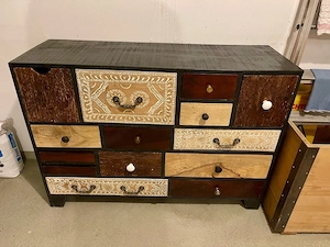 Kommode Akazienholz Bild 3
