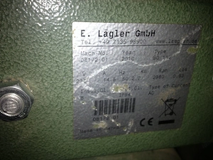 Lägler Hummel Parkettschleifmaschine BG 112 2,2 Kw Bild 4