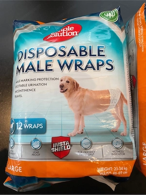 Windeln für Hunde - Rüden