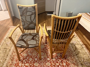 Rattan Esszimmerstühle Bild 2