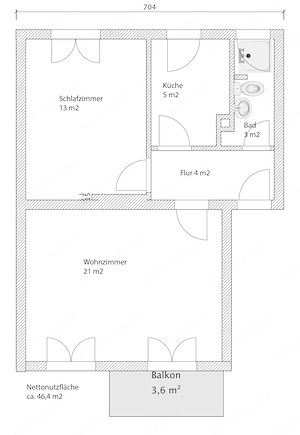 Gemütliche 2-Zimmer-Wohnung, 2. OG Bild 6