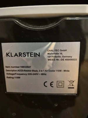  Klarstein Rotator Luftkühler Bild 3