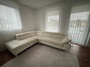 Helles Leder-Ecksofa Bild 4