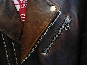  Biker-Jacke Goosecraft Leder braun, Gr.52 54 L, Neuwertig  Bild 3