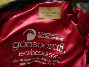  Biker-Jacke Goosecraft Leder braun, Gr.52 54 L, Neuwertig  Bild 5