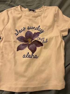 T-shirt engliegend 