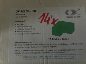 oxiegen OX-PE120 Innenecke und Außenecken für die Abdichtung von Duschen... Bild 3