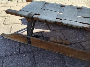 Lenkrodel, Schlitten original mit Patina, 100 Jahre  Bild 4
