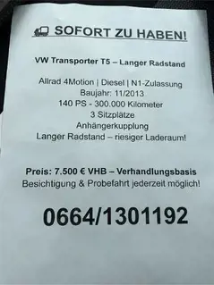 VW Bus T 5 Allrad Bild 4