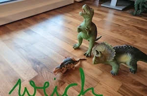 Dinosaurier Spielfiguren verschiedene Größen, Bauernhoftiere, Konvolut, 2 große Dinos von Schleich Bild 4