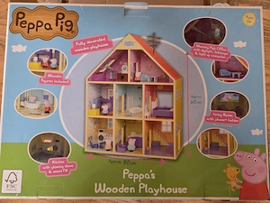 Peppa Wutz Holzhaus mit Orginalkarton Bild 2