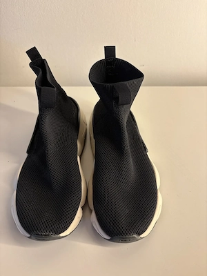 Stiefelette mit Stoffbezug in dunkelblau GR 33