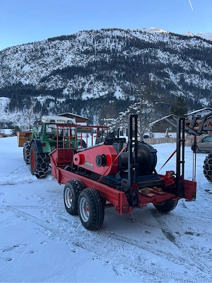 Seilbahn, Seilkran, Koller Laufwagen, Wyssen Spanngarnitur Bild 4