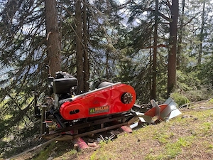 Seilbahn, Seilkran, Koller Laufwagen, Wyssen Spanngarnitur Bild 3