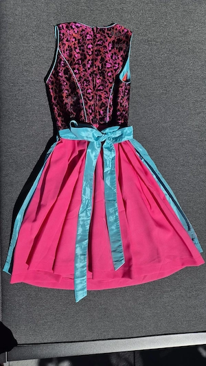 Isar Trachten Dirndl Gr. 152 mit Bluse & Strickjacke   einzeln oder Set -  sehr guter Zustand Bild 3