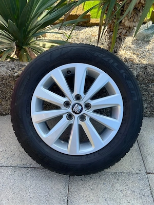 4x Originale SEAT Ibiza Alufelgen mit Sommerreifen Bild 2