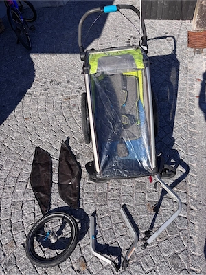 Fahrradanhänger Thule Sport für 1 Kind mit viel Zubehör Bild 4