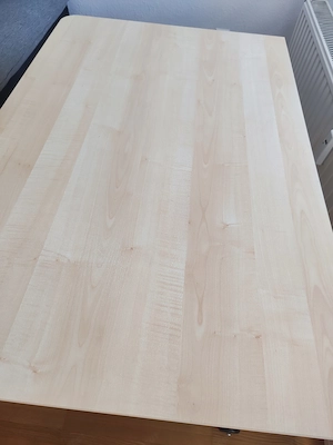 Höhenverstellbarer Schreibtisch mit Rollen Bild 5