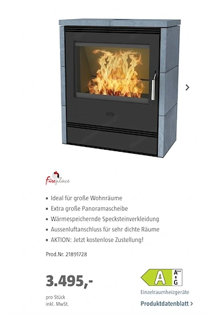 Kamin ofen 9kw Bild 2
