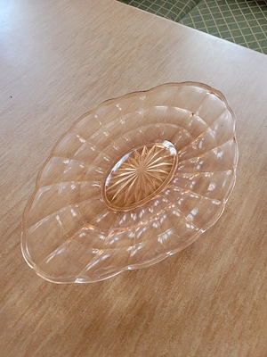 Servierplatte aus Glas  Bild 2