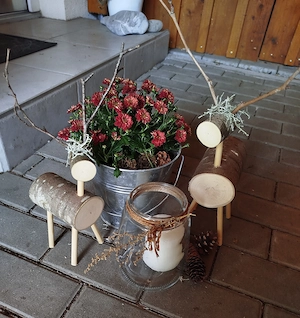 Deko Holzelchen neu  Bild 3