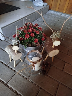 Deko Holzelchen neu  Bild 2