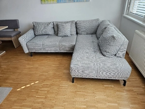 Graues Ecksofa