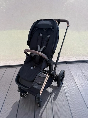 Cybex e-priam Complettset Schwartz Roségold + Kindersitz 1-3 Jahre  Bild 2