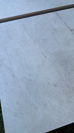 Feinsteinzeug-Terrassenplatten 60x60x2 cm   beige grau   sehr guter Zustand Bild 5