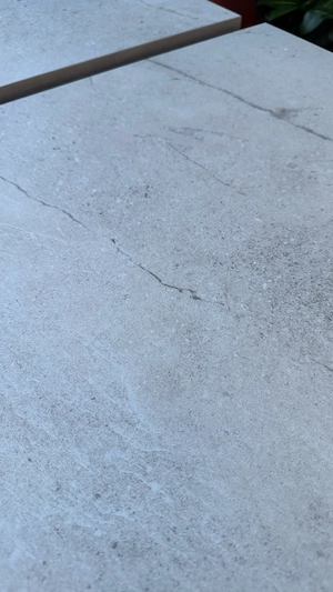Feinsteinzeug-Terrassenplatten 60x60x2 cm   beige grau   sehr guter Zustand Bild 2