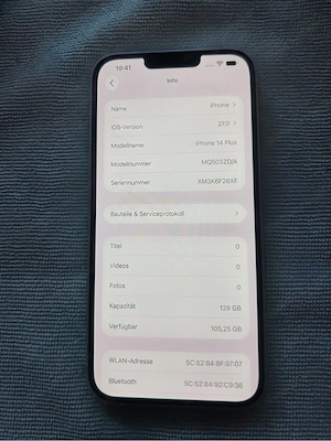 iPhone 14 Plus neuwertig Bild 4