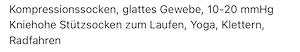 Kompressionsstrümpfe, Stützstümpfe 39-44, 4 Stück blau, weiß, schwarz und beige  Bild 2
