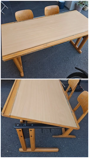 Schulbank höhenverstellbar Bild 2