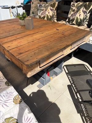 Palettenmöbel inklusive Sitzkissen Bild 2