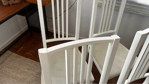 IKEA Esstisch ausziehbar + 6 Stühle weiß Bild 2