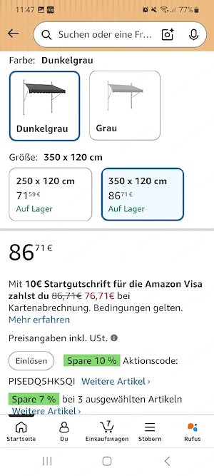 Klemmmarkise