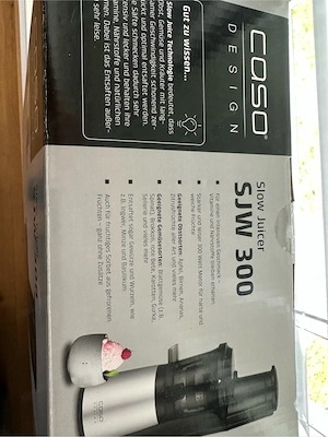 Slow Juicer Fit Pro Entsafter  Caso SJW 300  Bild 3
