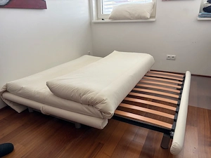 Sehr hochwertige ausziehbare 2er Couch  Multi Schlafsofa Ligne Rose Bild 2