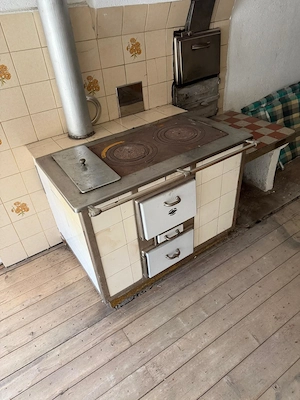alte Holzherde aus Bauernhaus