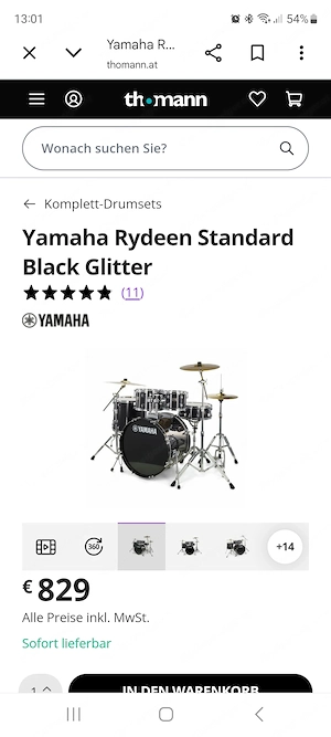 Schlagzeug gebraucht: Marke Yamaha Bild 4