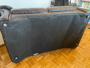 2-Sitzer Echtleder-Sofa   LongLife by Valdalpone   dunkelbraun Bild 8