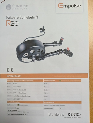 Rollstuhlschiebehilfe Bild 5