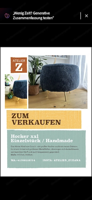 Unikat Hocker