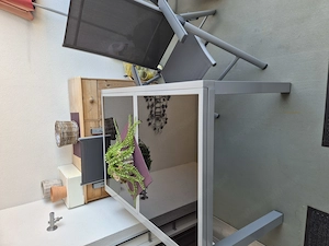 Gartenmöbel aus Alu, Tisch + 4 Hochlehner Bild 2