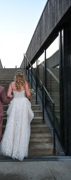 Brautkleid einmal getragen Gr 38 40 Bild 3