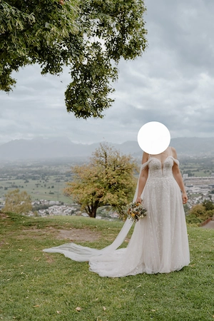 Brautkleid einmal getragen Gr 38 40