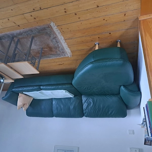 Schönes Ledereckcouch