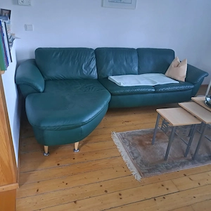 Schönes Ledereckcouch