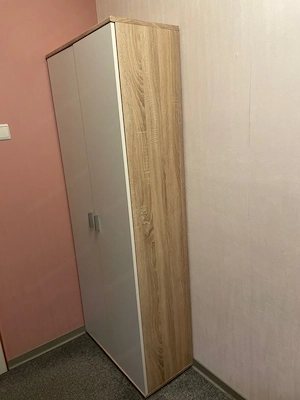 Schrank weiss  -  Eiche Bild 2