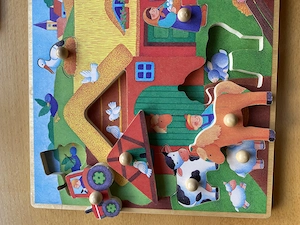 Bunte Holzpuzzle für die Allerkleinsten Bild 3